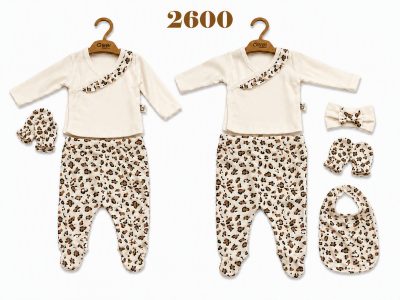 OBABY-2600 BEBE ZIBIN 5Lİ SET 3LÜ