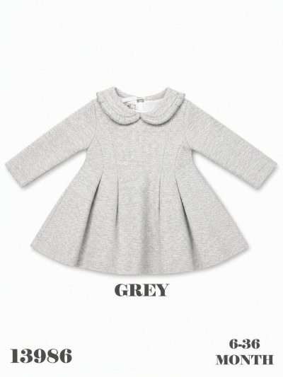 BABYDOLA-13986 ELBİSE GREY 5'Lİ *KAMPANYALI*