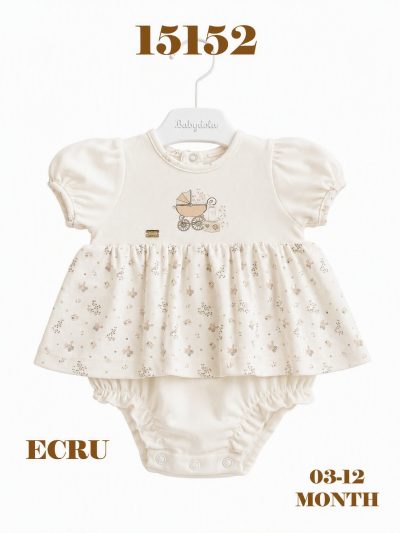 BABYDOLA-15152 *20 JİLE BODY ECRU 5'Lİ 3-18 AY