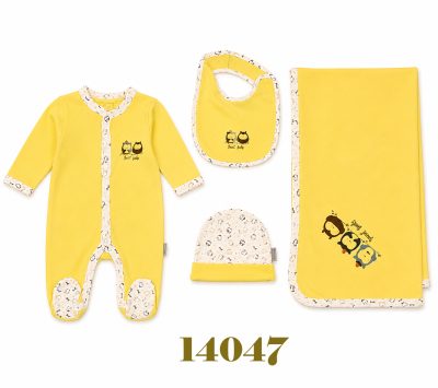 BABYDOLA-14047 TULUM 4 'LÜ SET YELLOW