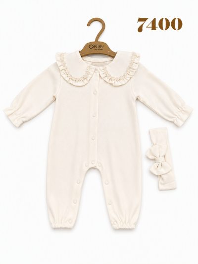 OBABY-7400 PAPATYA YAKA DANTELLİ TULUM