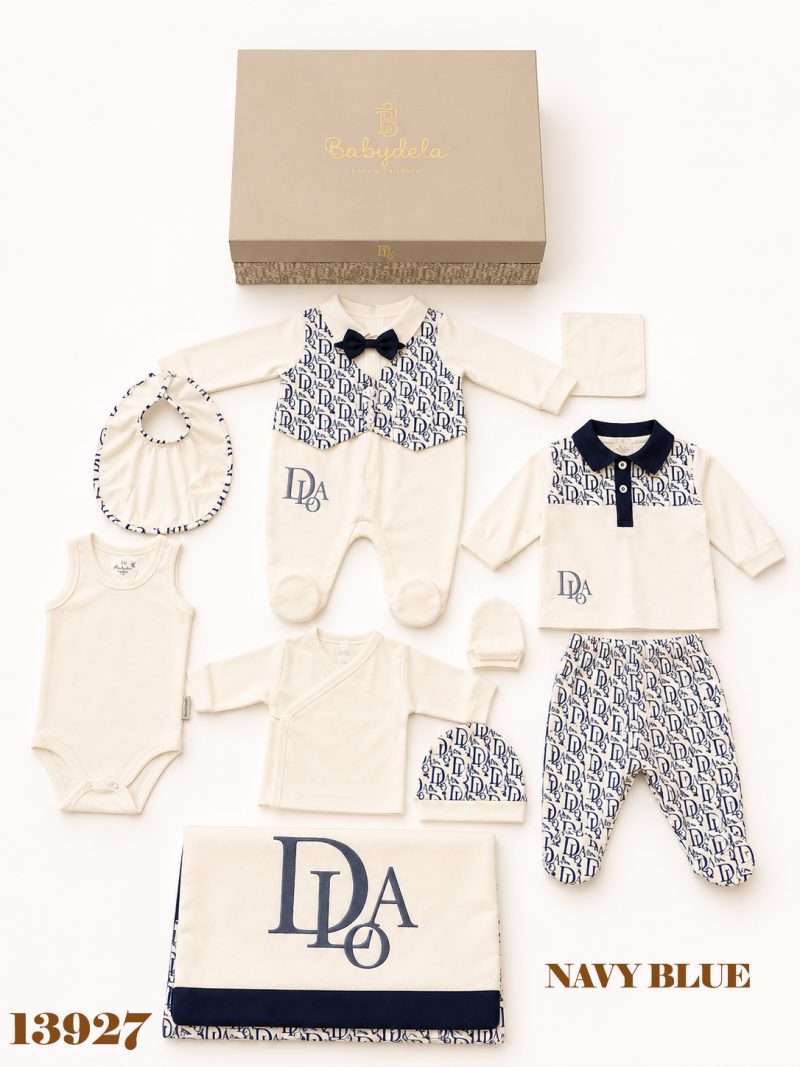 BABYDOLA-13927 SET 10'LU NAVY BLUE ***KAMPANYA***