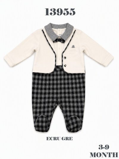 BABYDOLA-13955 TULUM ECRU GREY 5'Lİ ***KAMPANYA***