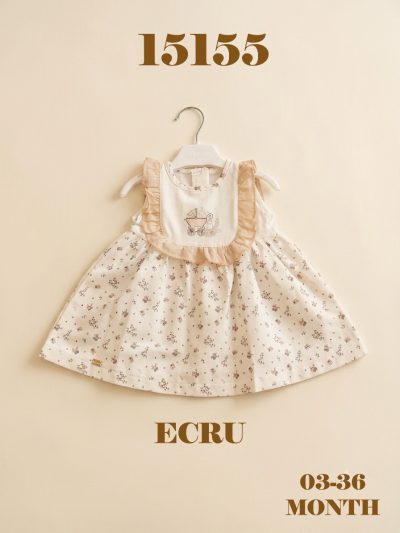 BABYDOLA-15155 *20 ELBİSE ECRU 5'Lİ 3-36 AY
