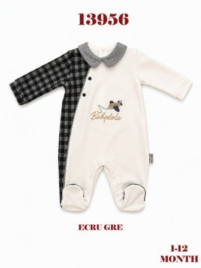 BABYDOLA-13956 TULUM ECRU GREY 5'Lİ ***KAMPANYA***