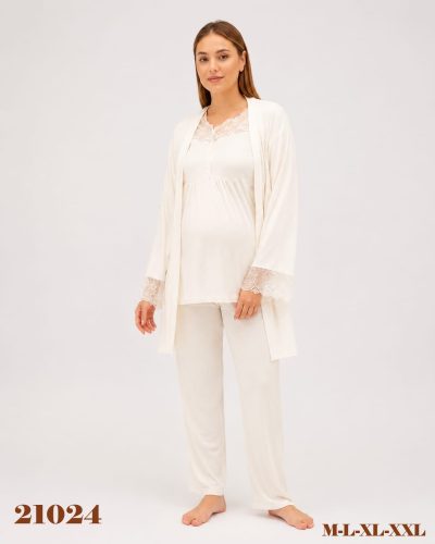 BABYDOLA-21024 MAMY 3 LÜ SET ECRU