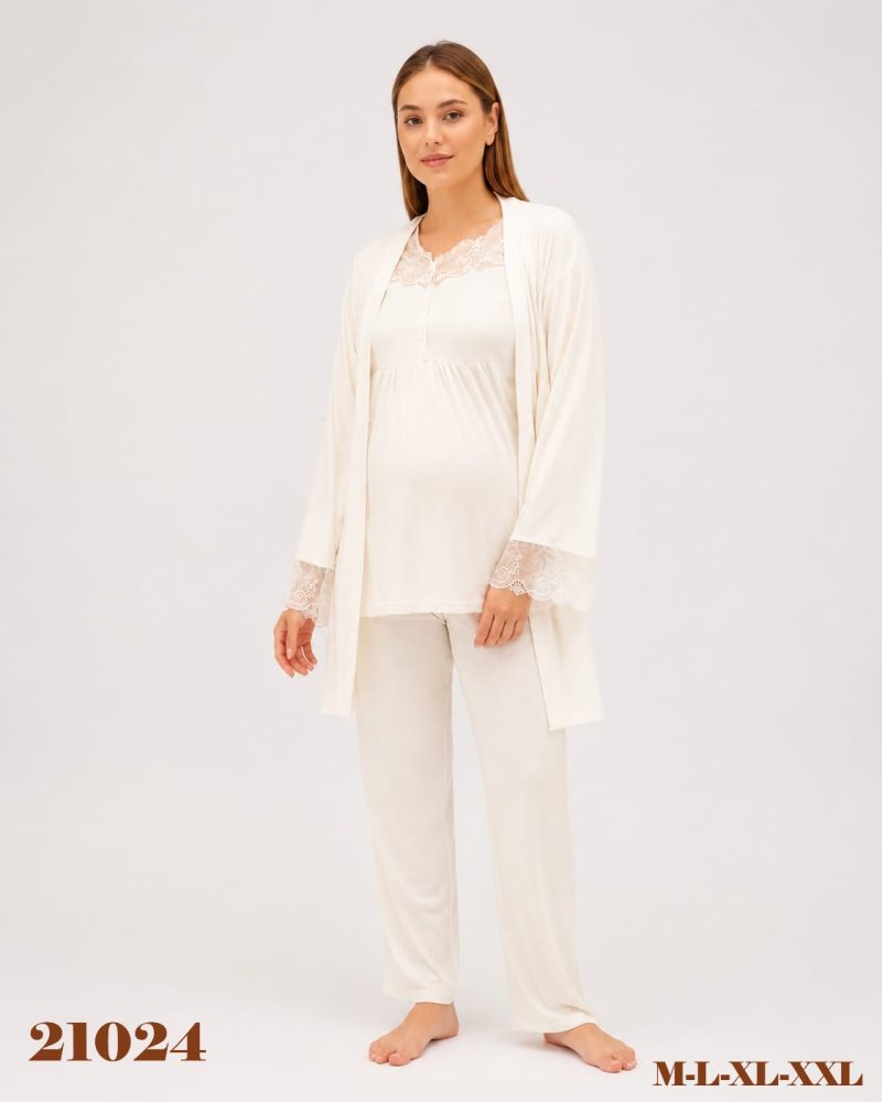 BABYDOLA-21024 MAMY 3 LÜ SET ECRU