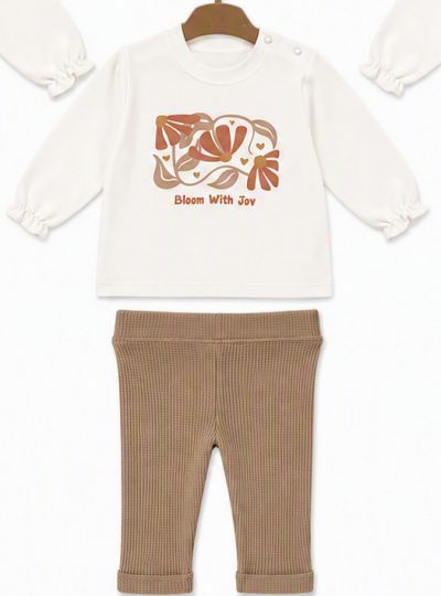 JOVİEL-103 BEBE 2 Lİ SET KAHVE