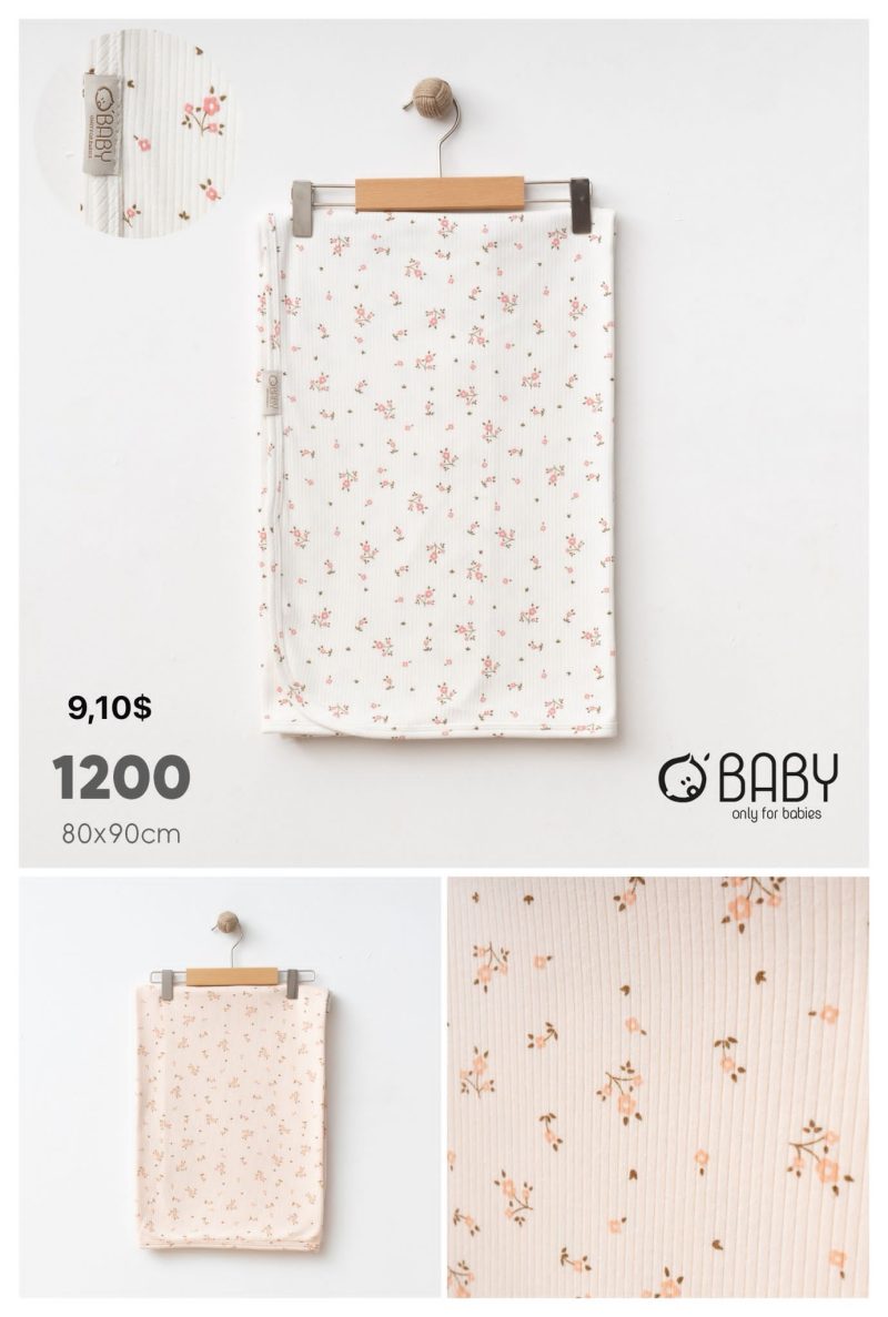OBABY-1200 ÇİÇEK DESENLİ BATTANİYE