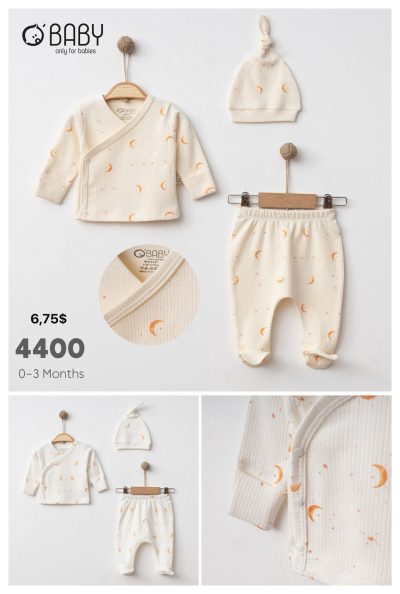 OBABY-4400 RAPORLU AY 3'LÜ ZIBIN SET 0/3 3'LÜ